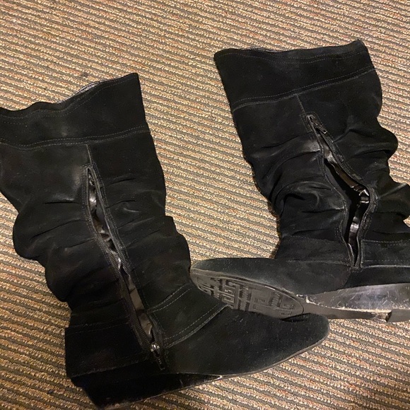 Black Suede Boots - Picture 4 of 5